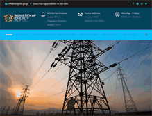 Tablet Screenshot of energymin.gov.gh